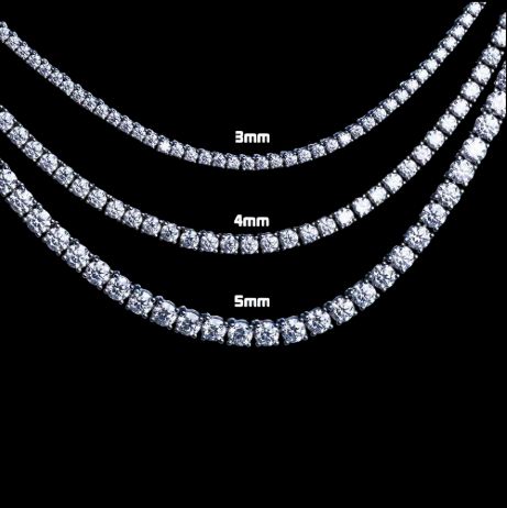 Moissanite Tennis Chain 925 Silver